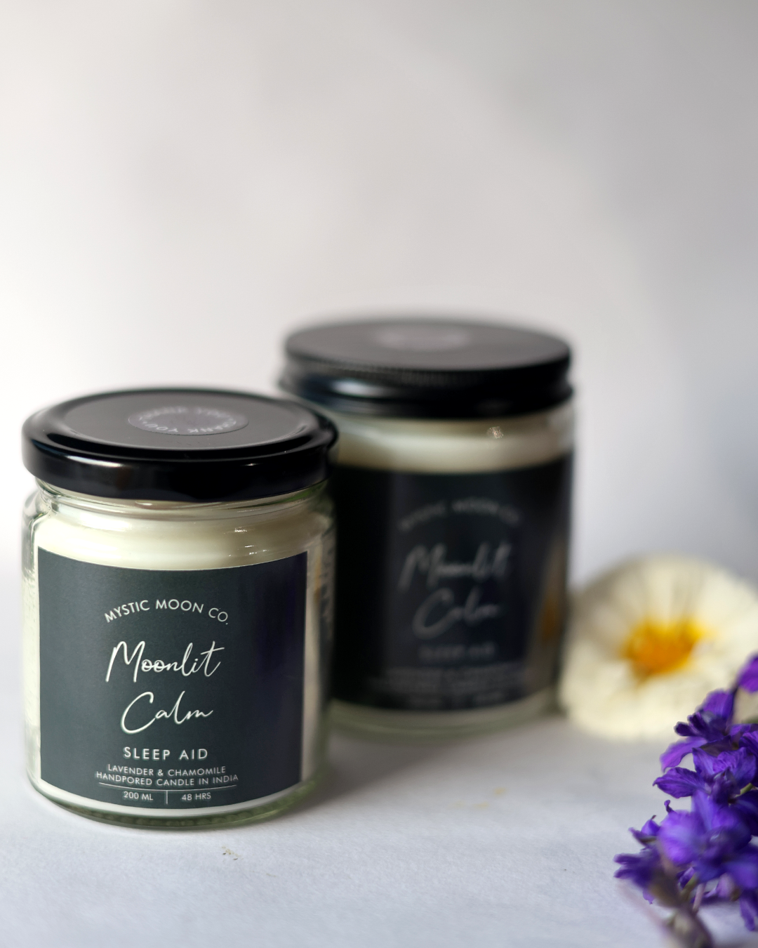 Sleep Aid Candle – Moonlit Calm | Lavender & Chamomile