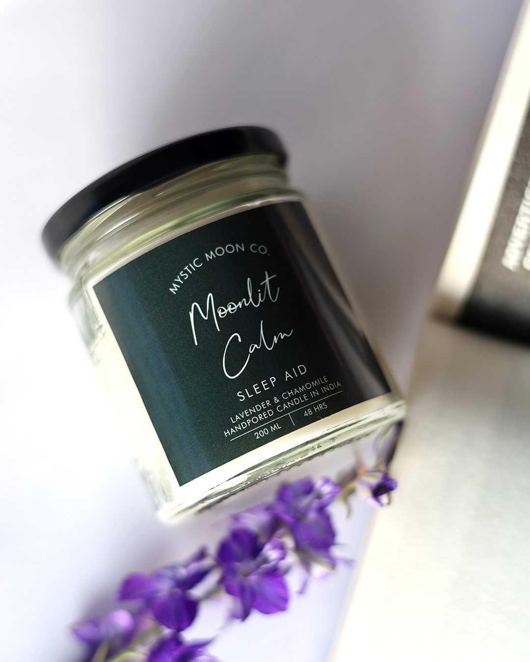 Sleep Aid Candle – Moonlit Calm | Lavender & Chamomile