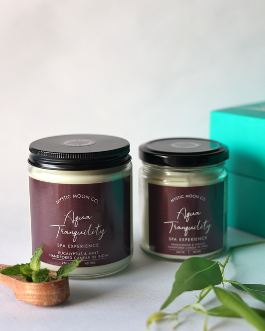 Spa Experience Candle – Aqua Tranquility | Eucalyptus & Mint