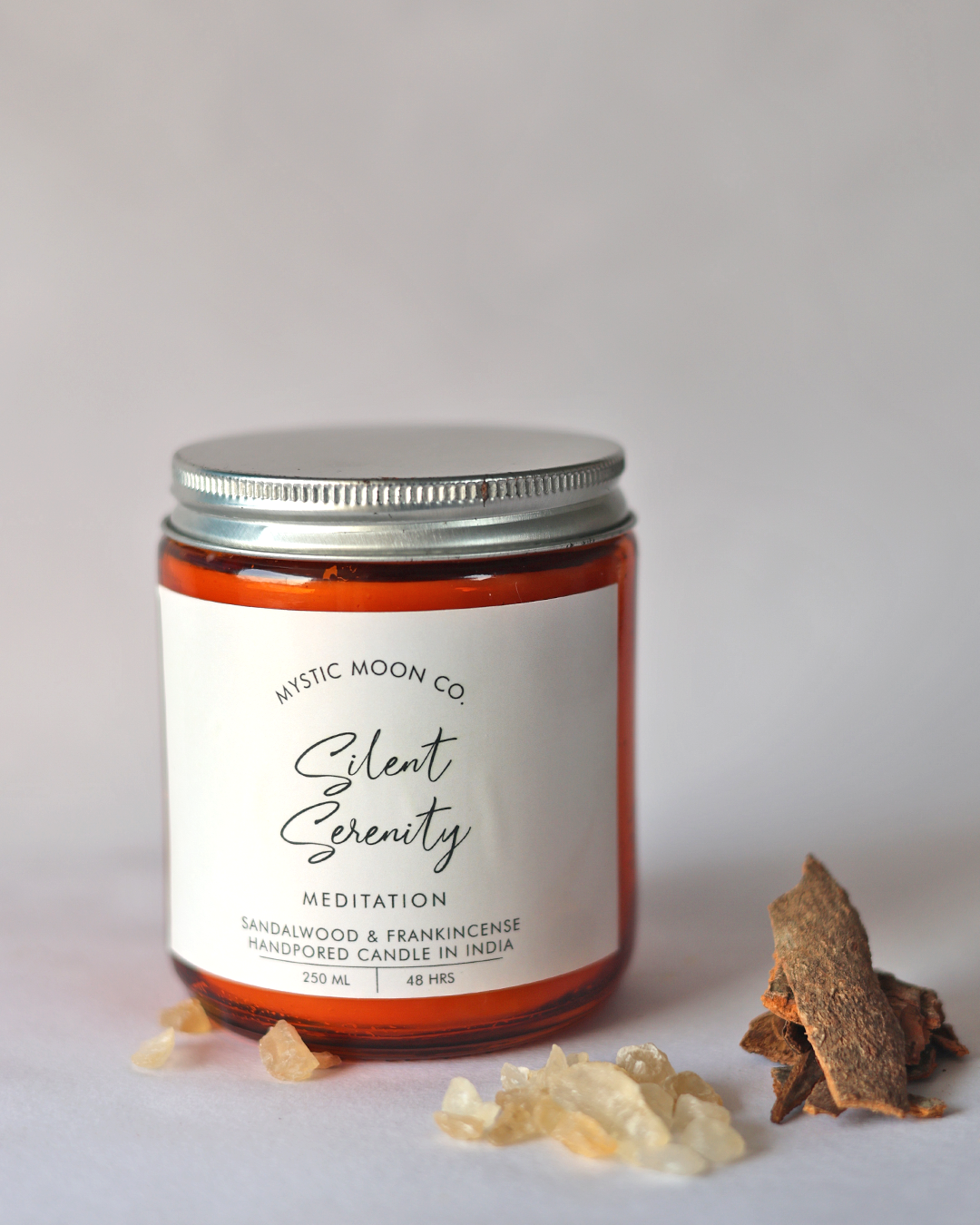 Meditation Candle – Silent Serenity | Sandalwood & Frankincense